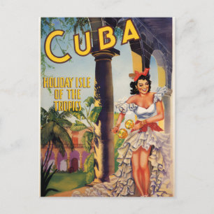 Cartes Pour Fêtes Annuelles Commission Touristique Vintage Cuba Tropiques Voya