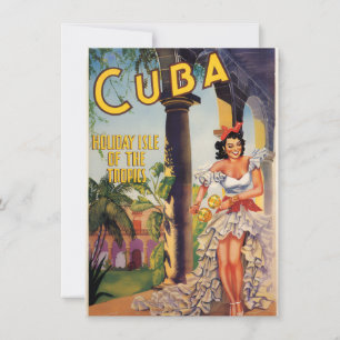 Cartes Pour Fêtes Annuelles Commission Touristique Vintage Cuba Tropiques Voya