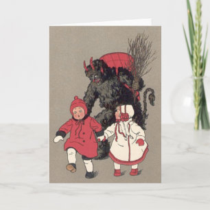 Cartes Pour Fêtes Annuelles Commutateur Krampus Chasse Enfants