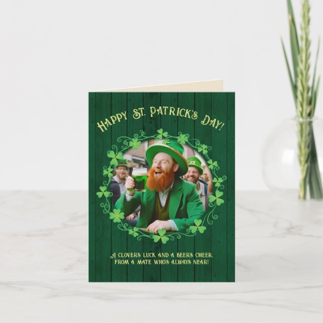 Cartes Pour Fêtes Annuelles Compagnie de la bière et du trèfle (Devant)