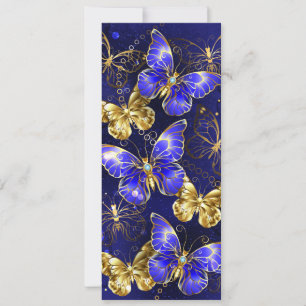 Cartes Pour Fêtes Annuelles Composition avec papillons Sapphire