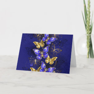 Cartes Pour Fêtes Annuelles Composition avec papillons Sapphire
