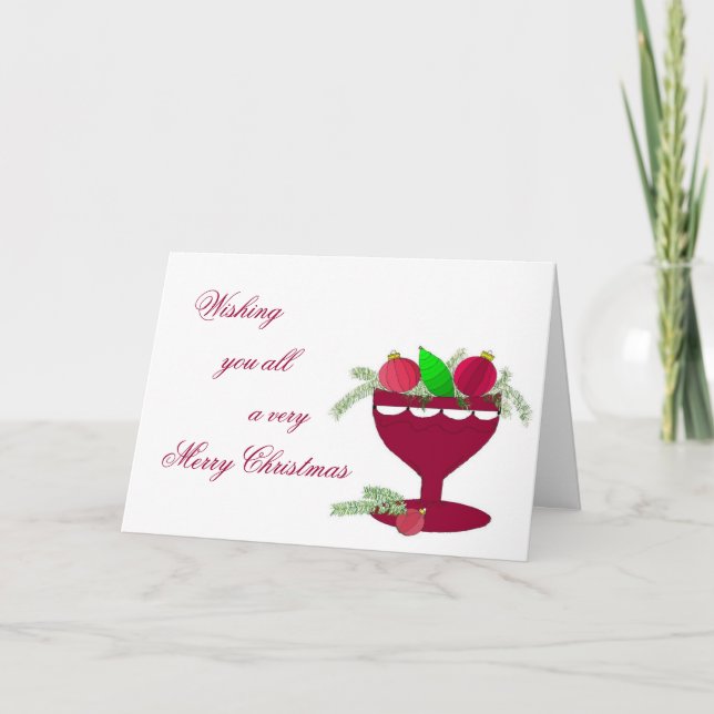Cartes Pour Fêtes Annuelles Composition de Noël (Devant)