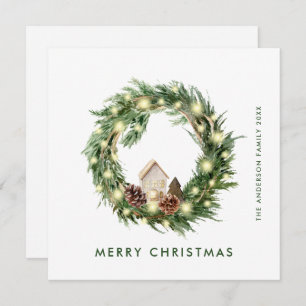 Cartes Pour Fêtes Annuelles Composition minimaliste neutre de Noël de Boho