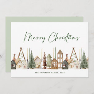 Cartes Pour Fêtes Annuelles Composition minimaliste neutre de Noël de Boho
