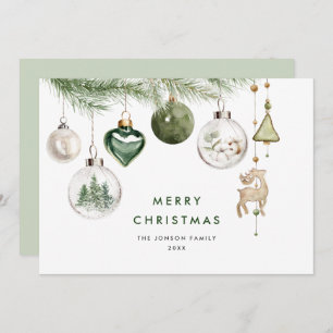 Cartes Pour Fêtes Annuelles Composition minimaliste neutre de Noël de Boho
