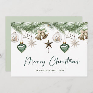 Cartes Pour Fêtes Annuelles Composition minimaliste neutre de Noël de Boho