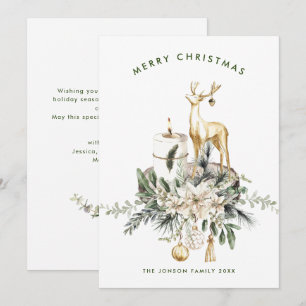 Cartes Pour Fêtes Annuelles Composition minimaliste neutre de Noël de Boho