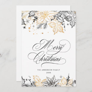 Cartes Pour Fêtes Annuelles Composition minimaliste neutre de Noël de Boho