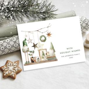 Cartes Pour Fêtes Annuelles Composition minimaliste neutre de Noël de Boho