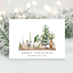 Cartes Pour Fêtes Annuelles Composition minimaliste neutre de Noël de Boho