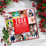 Cartes Pour Fêtes Annuelles Compte Rendu De L'Année 12 Photo Quel An Family Ne<br><div class="desc">Vos faits saillants de l'année passée sont les gros titres des nouvelles alors partagez-les avec votre famille et vos amis et envoyez-leur vos vacances et les meilleurs voeux de la nouvelle année. Personnalisez avec vos 12 photos préférées, l'actualité et les noms pour créer une carte de vacances mémorable et amusante....</div>