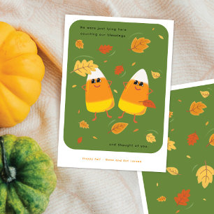 Cartes Pour Fêtes Annuelles Compter ses bénédictions Bonbons verts mignons e
