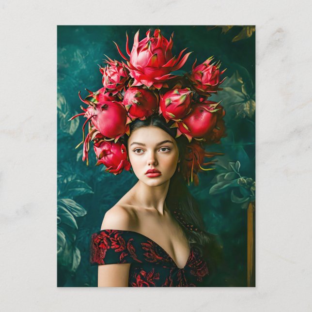 Cartes Pour Fêtes Annuelles Concept de mode au fruit du dragon (Devant)