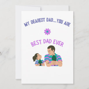 Cartes Pour Fêtes Annuelles Conception amusante de glace père-fille