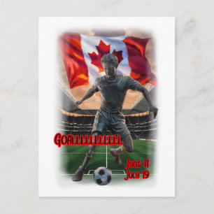 Cartes Pour Fêtes Annuelles Conception Colorée sur une Célébration de Football