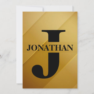 Cartes Pour Fêtes Annuelles Conception d'appréciation de nom initial de papa e