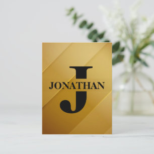Cartes Pour Fêtes Annuelles Conception d'appréciation de nom initial de papa e