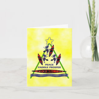 Cartes Pour Fêtes Annuelles Conception de canoë de kayak de palette de
