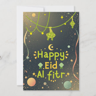 Cartes Pour Fêtes Annuelles Conception de célébration chaleureuse de l'Aïd