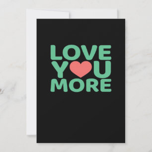 Cartes Pour Fêtes Annuelles Conception de cœur de typographie minimale Je t'ai