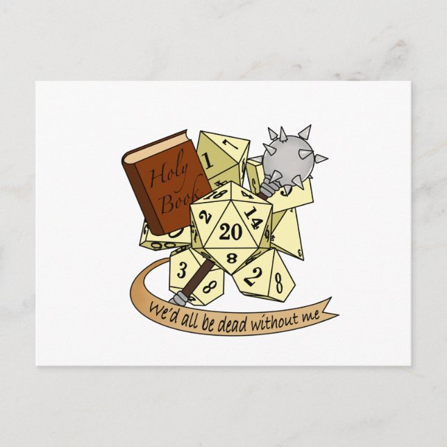 Cartes Pour Fêtes Annuelles Conception de dés de classe (Devant)