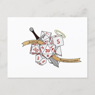 Cartes Pour Fêtes Annuelles Conception de dés Paladin