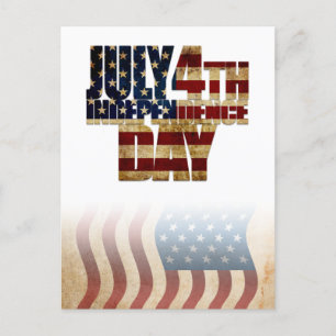 Cartes Pour Fêtes Annuelles Conception de drapeau patriotique du 4 juillet