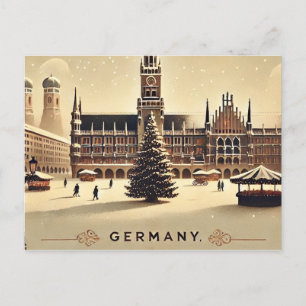 Cartes Pour Fêtes Annuelles Conception de Noël allemande envoûtante - Nostalgi