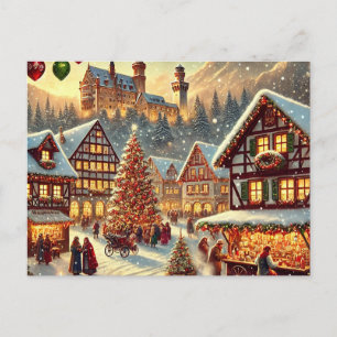 Cartes Pour Fêtes Annuelles Conception de Noël allemande Envoûtante – Nostalgi