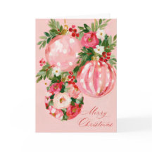 Conception de Noël florale lumineuse rose, rouge e