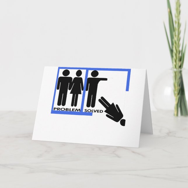 Cartes Pour Fêtes Annuelles Conception de rupture et de divorce (Devant)