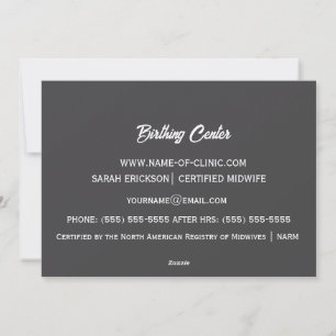 Cartes Pour Fêtes Annuelles Conception de soins néonataux de doula de naissanc