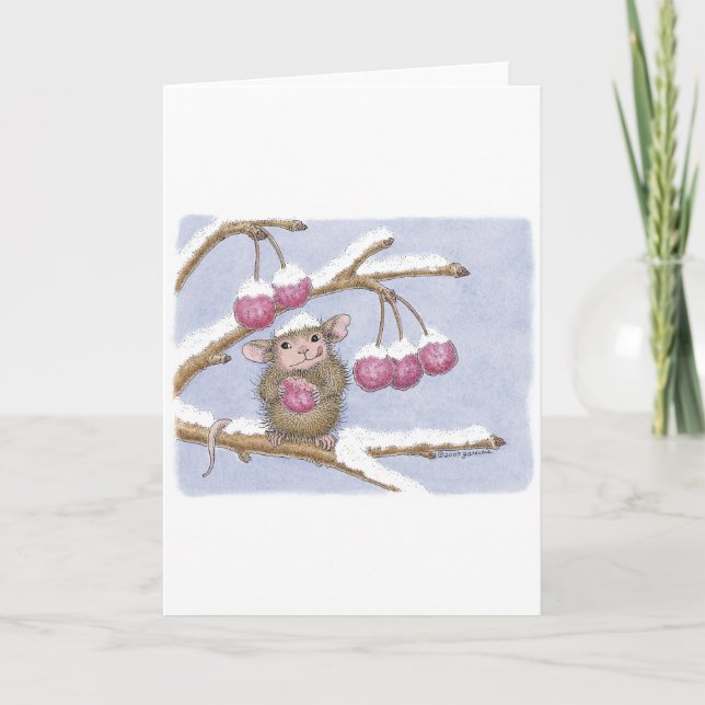 Cartes Pour Fêtes Annuelles Conception de souris maison® (Devant)