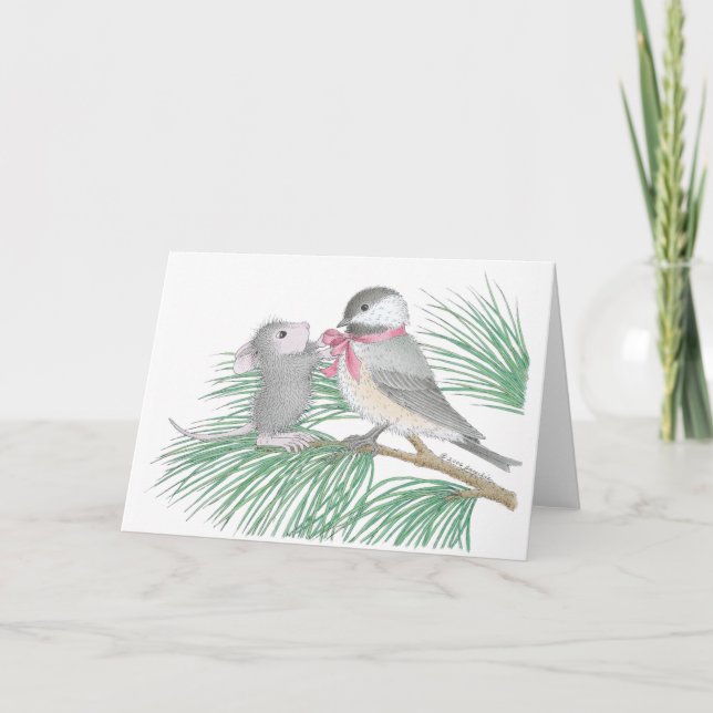 Cartes Pour Fêtes Annuelles Conception de souris maison® (Devant)