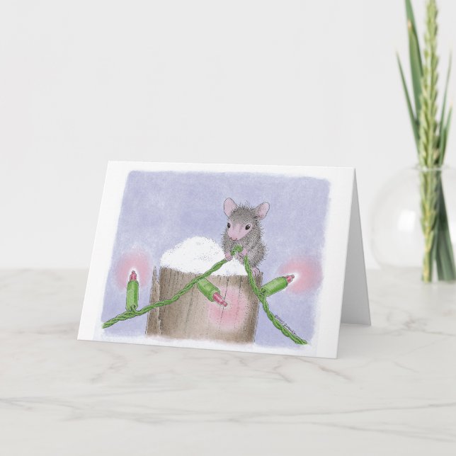Cartes Pour Fêtes Annuelles Conception de souris maison® (Devant)