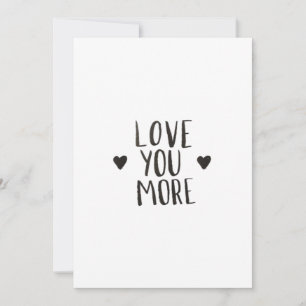 Cartes Pour Fêtes Annuelles Conception de style élégant amour vous plus