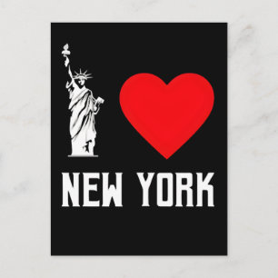 Cartes Pour Fêtes Annuelles Conception de T‑Shirt Cœur J'Aime New York