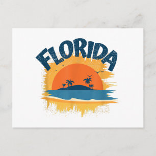 Cartes Pour Fêtes Annuelles Conception de tee-shirt rétro Floride vintage Suns