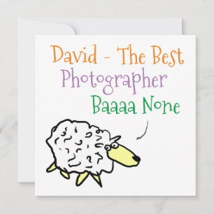 Cartes Pour Fêtes Annuelles Conception des moutons pour un photographe