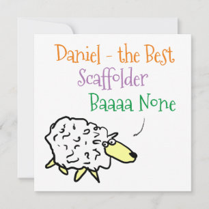 Cartes Pour Fêtes Annuelles Conception des moutons pour un scaffer