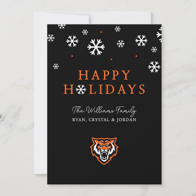 Cartes Pour Fêtes Annuelles Conception d'esprit des Bengals de l'Université d' (Devant)