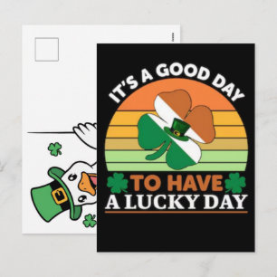 Cartes Pour Fêtes Annuelles Conception drôle de jour de la Saint-Patrick d'oie