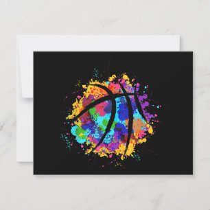 Cartes Pour Fêtes Annuelles Conception Graphique de Basket-ball Vintage Basket