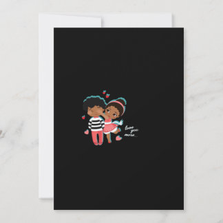 Cartes Pour Fêtes Annuelles Conception minimale graphique Je t'aime plus