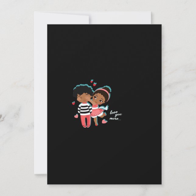 Cartes Pour Fêtes Annuelles Conception minimale graphique Je t'aime plus  (Devant)