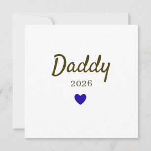 Cartes Pour Fêtes Annuelles Conception personnalisée d'amour pour nouveau papa
