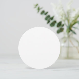 Cartes Pour Fêtes Annuelles Conception simple blanche personnalisée Ajouter un