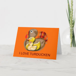 Cartes Pour Fêtes Annuelles Conception Turducken personnalisable