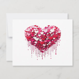 Cartes Pour Fêtes Annuelles Conceptions de coeur de la Saint-Valentin Peinture